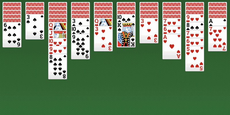 Spider Solitaire 2 barvy